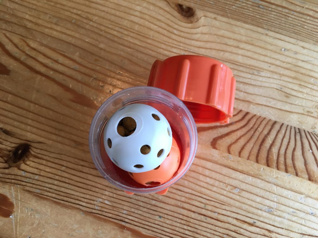 Foraging PingPong Balls by Fundamentally Feline Food Puzzles for Cats